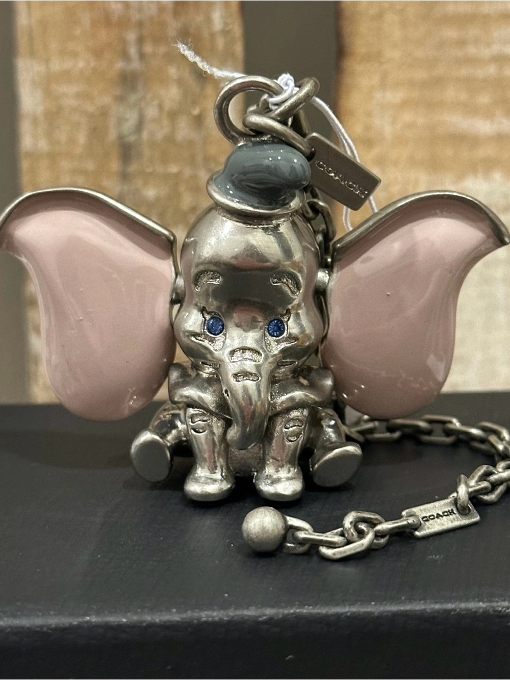 NWT Disney x Coach Metal Dumbo W/ Swarovski Crystal E… - Gem